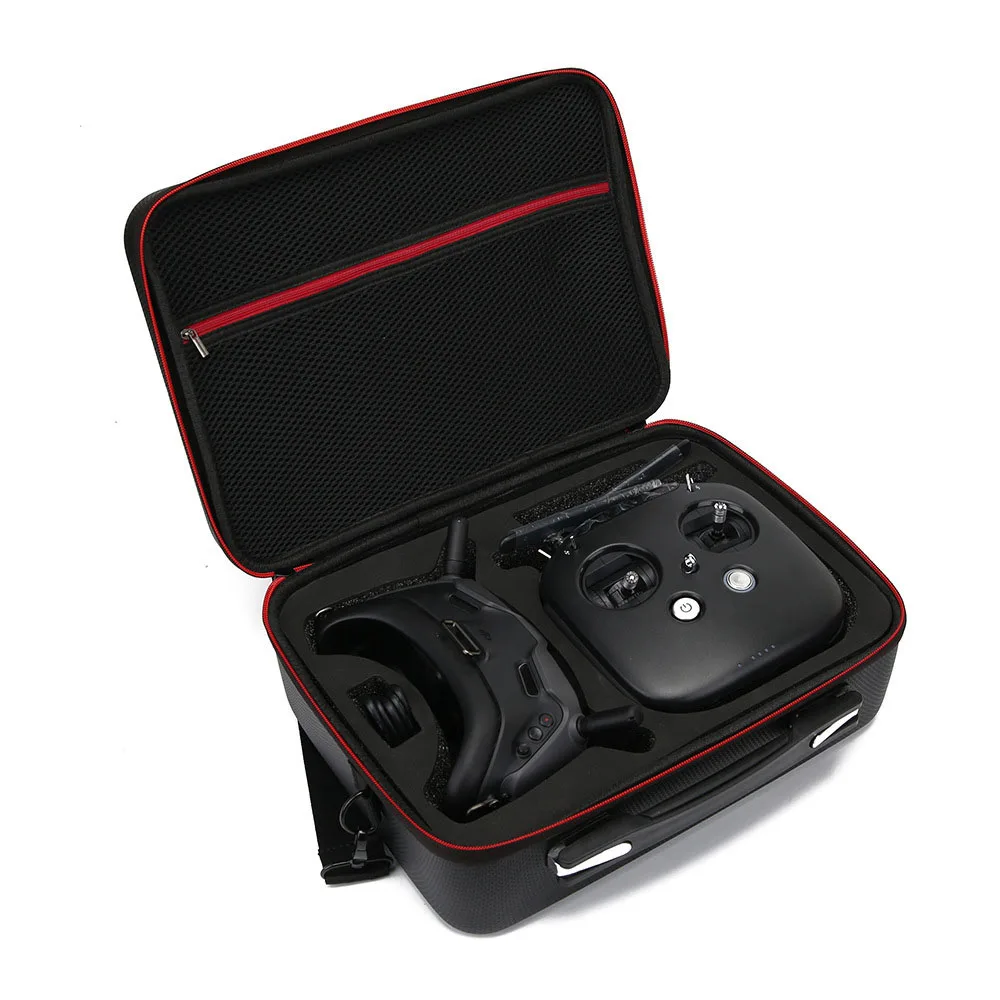 Портативный Дорожный Чехол для переноски для DJI FPV системы воздушного блока FPV очки комбинированный PU Чехол сумка с плечевым ремнем водонепроницаемая сумка