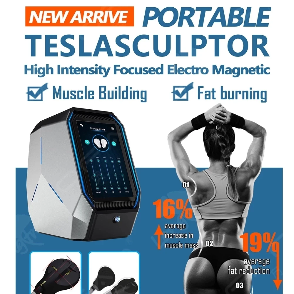 

2022 Portable Fat Burning Muscle Abdominal Training EMS Fitness HIEMT Machine Body Sculpting Beauty Apparatus emt emslim