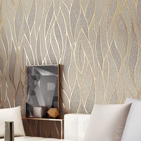 modern stripe wallpaper nordic 3d geometric wave pattern non woven deerskin velvet living room bedroom tv background wallpapers