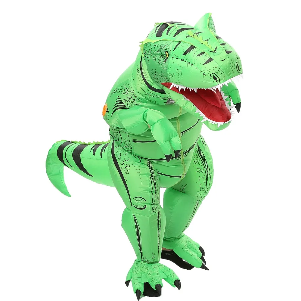 JYZCOS динозавр T REX надувной костюм для женщин и мужчин Детский карнавальный костюм для Хэллоуина карнавальный костюм талисман вечерние Purim костюм