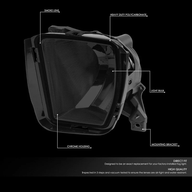 1 пара автомобильных Дымчатых линз противотуманные фары на передний бампер с