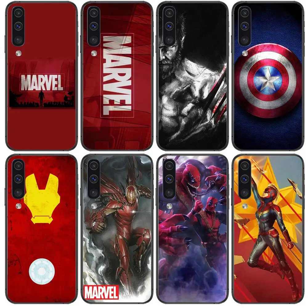 

Marvel Phone cover hull For SamSung Galaxy S8 S9 S10E S20 S21 S5 S30 Plus S20 fe 5G Lite Ultra black soft case