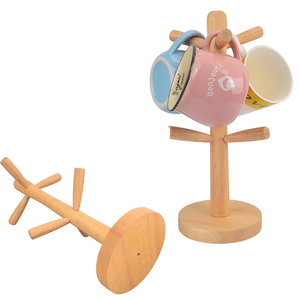 Деревянный подстаканник для кухни подвесная стойка сливных чашек в