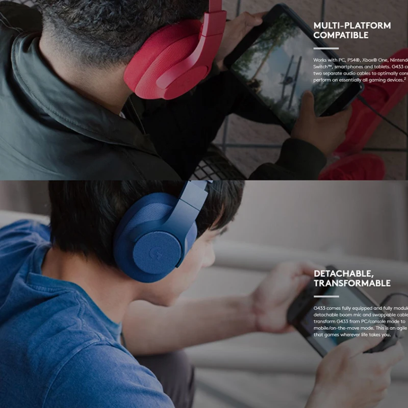 Игровая гарнитура Logitech G433 наушники 7 1 Surround DTS с микрофоном для ПК мобильных игр