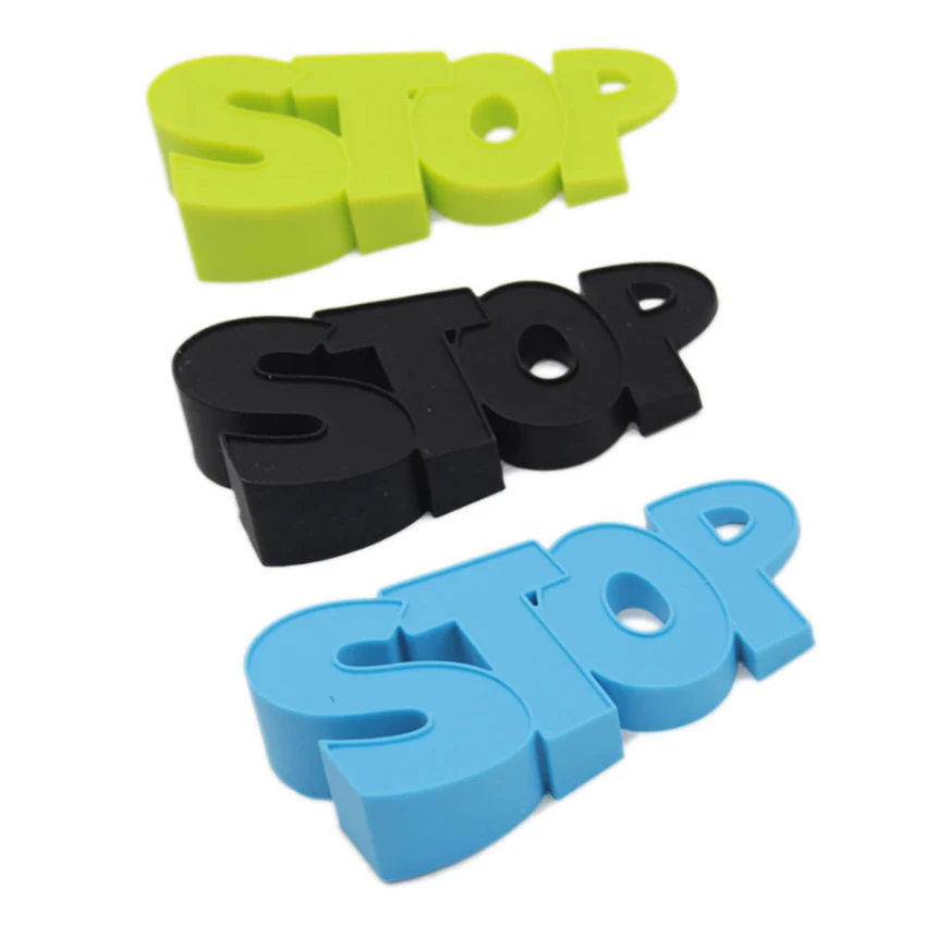 

1Pc Silicone Door Stops Creative "STOP" Letters Shaped Baby Safety Door Stopper Household Children Gate Bottom Safe Door Plug
