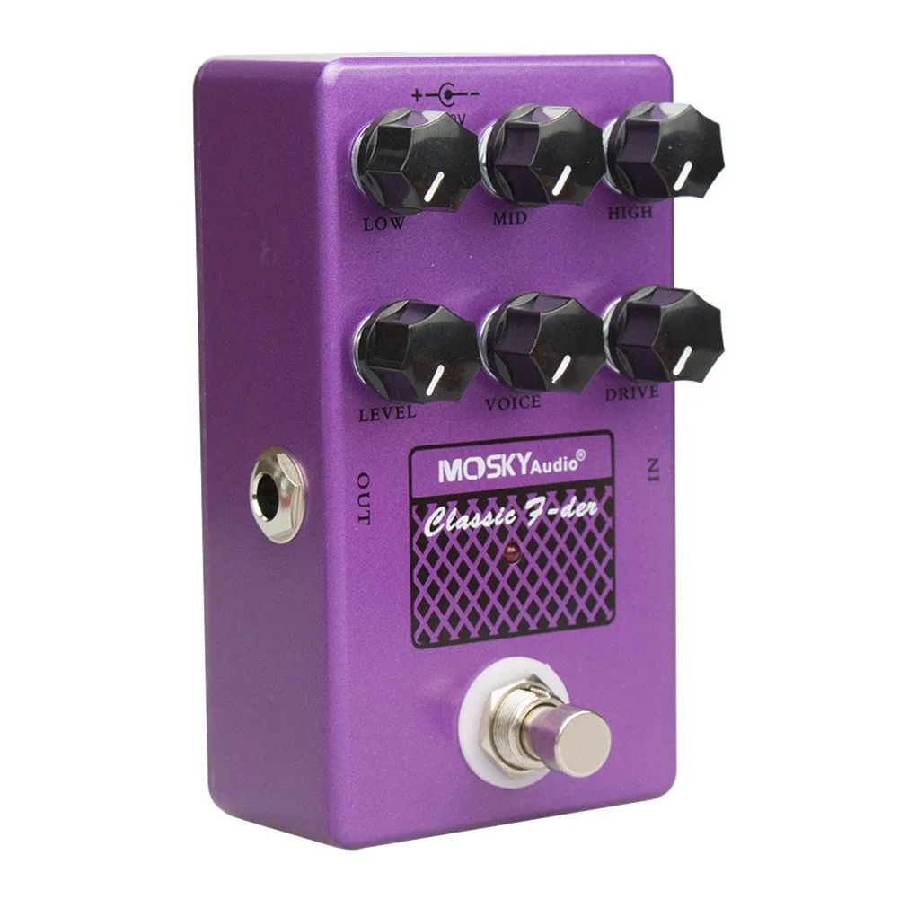 

MOSKY CLASSIC F-DER Speaker Simulation Drive Voice Level Guitar Effect Pedal High Quality Guitar Accessories