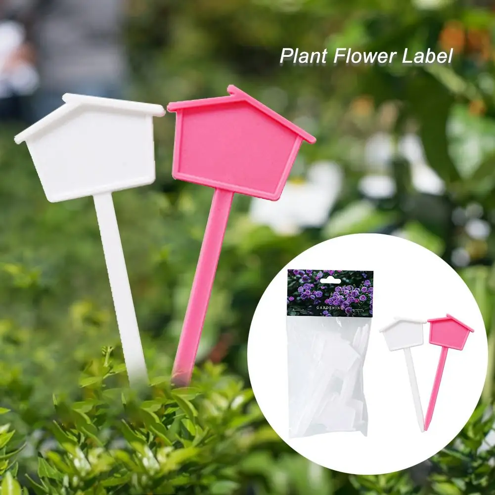 10 шт./упак. пластиковые садовые бирки украшения для растений Цветочная бирка