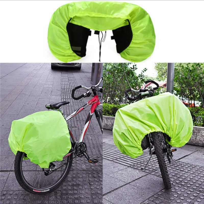 

Bike Rear Seat Cover Rainproof Windproof Folding Mountain Road Bicycle Luggage Bag Rack Dust Rain Covers For Cycling