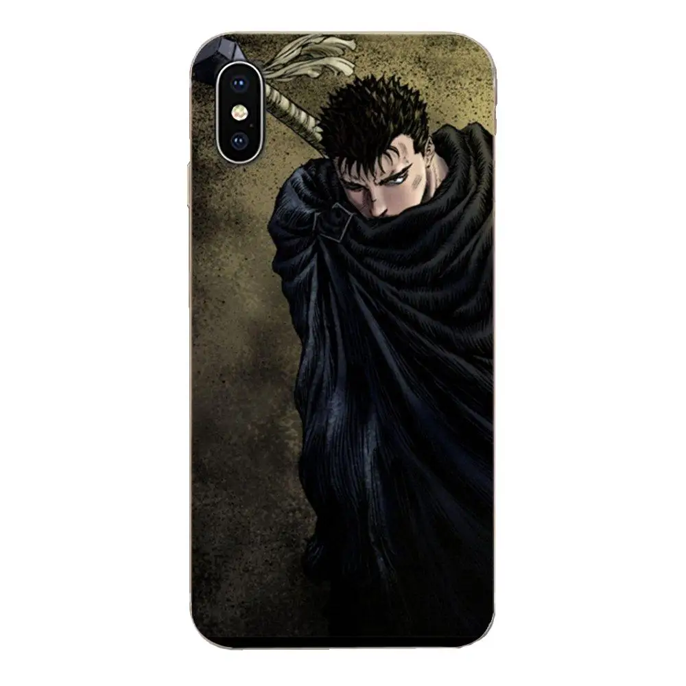Персональный чехол для телефона прозрачный из ТПУ Berserk Guts Anime Xiaomi Redmi Note 2 3 3S 4 4A 4X 5 5A
