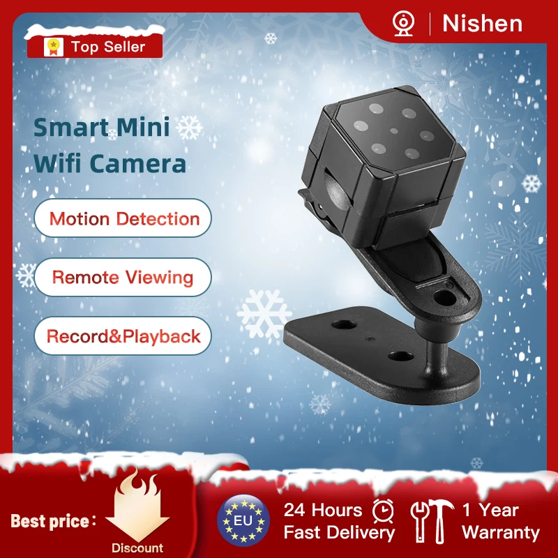 Спортивная мини камера 1080P HD портативная Магнитная поглощающая цифровая с