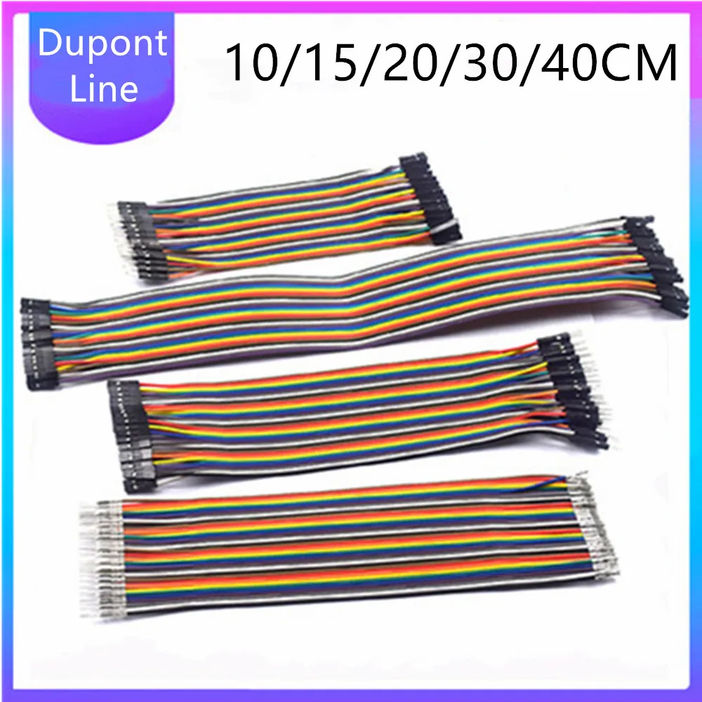 

Dupont Line Colorful 10CM 15CM 20CM 30CM 40CM Female To Female+Male To Female And Male To Male 40Pin Jumper Dupont Wire Cable