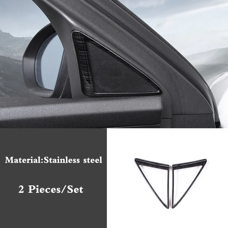 

Stainless steel interior A-pillar Speaker Loudspeaker frame cover trim car styling accessories For Buick Regal 2017 2018 2019
