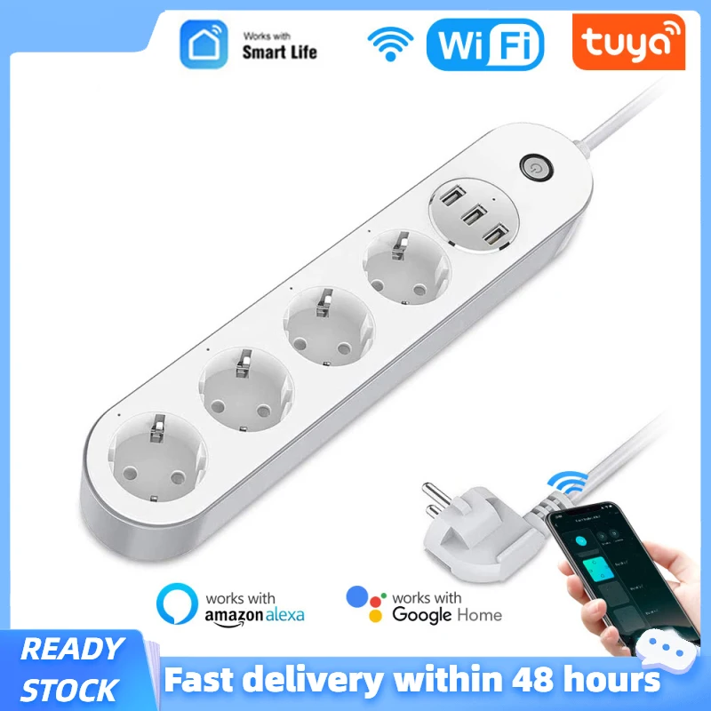 

Умный удлинитель с Wi-Fi и 3USB-портами на 10 А
