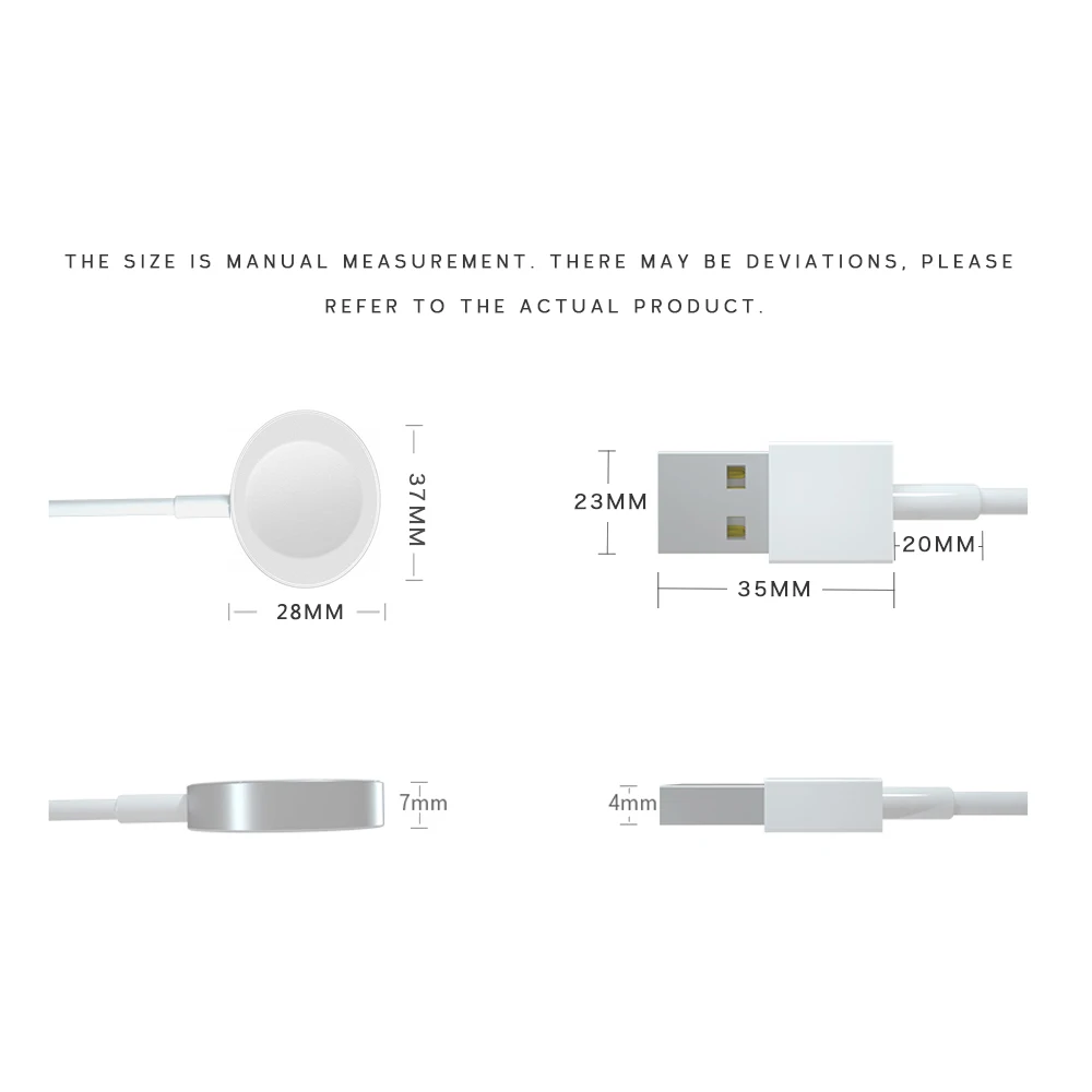 

Fast Charger for Apple Watch 6 5 4 3 2 SE 1 Magnetic Wireless Charger Cable for iWatch Series Portable Mini USB Charging Dock