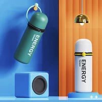fashion sports water bottle small portable handle vacuum flask thermos stainless steel tumbler with lid cup outdoor termos
