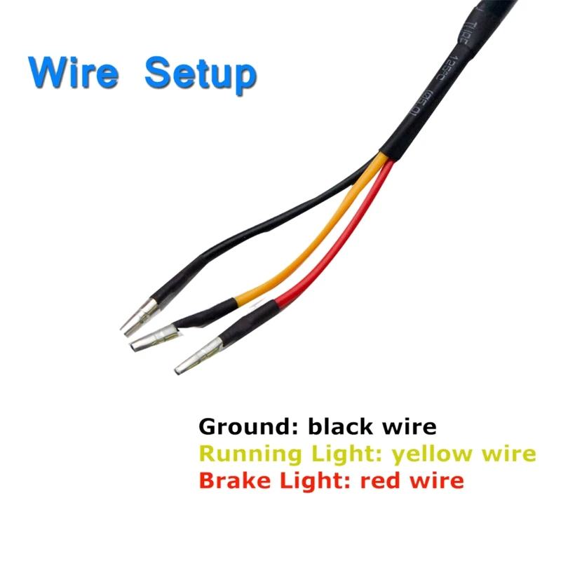 21 светодиодный мотоцикл Копченый задний светильник крыла тормозной сигнала
