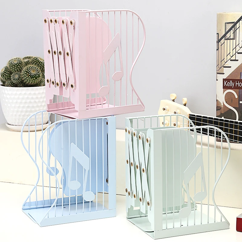 Креативные Металлические Регулируемые книжные концы настольный органайзер для