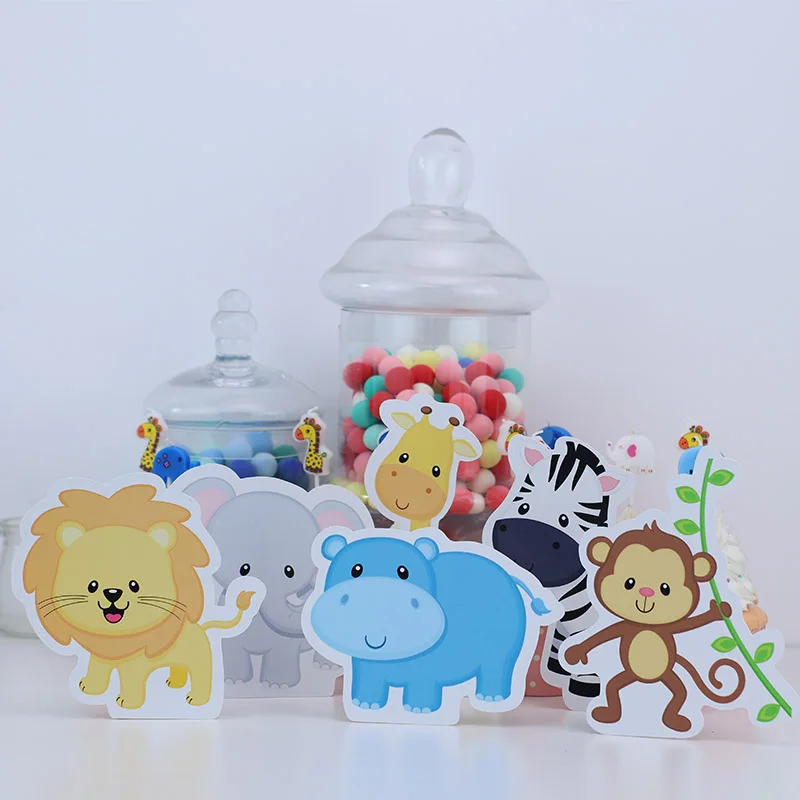 

Центральный стол в стиле сафари с животными, центральный столик для украшения лесных животных, детский праздник, украшения для дня рождения, товары