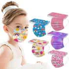 50 цветов, детская розовая одноразовая маска для лица для мальчиков и девочек, защита для Хэллоуина, промышленные трехслойные защитные маски для рта