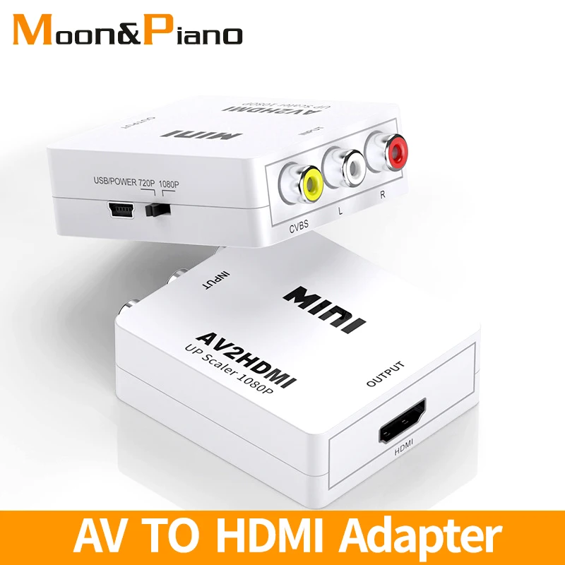 Преобразователь видео из AV в HDMI 1080P Высококачественный композитный аудио HD