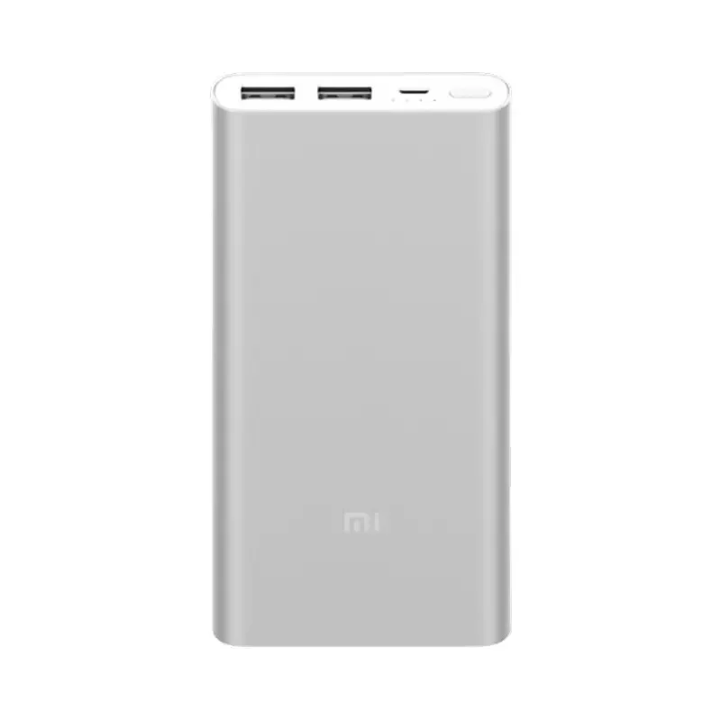 10000 мАч Xiaomi Mi power Bank 2 Внешний аккумулятор 15 Вт Quick Charge PLM09ZM с двумя выходами USB для