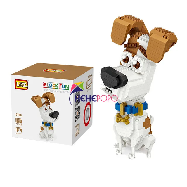 

Classic Diamond Blocks Cartoon Building Toys Bull Dog Model Pets Building Blocks for Children Gifts Anime Auction Figures 9787