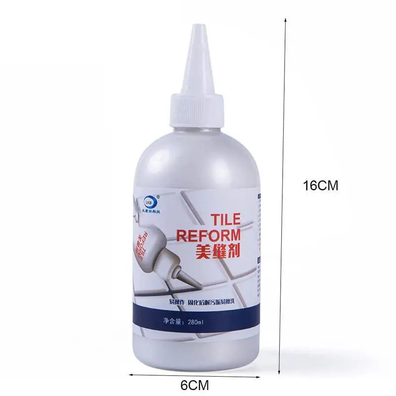 

Revolutionary Tile Fix Filler 280 ML Tile Repair Glue beautiful Gap Waterproof Seam to Glue Repair Restore For floor Sealan R9M2