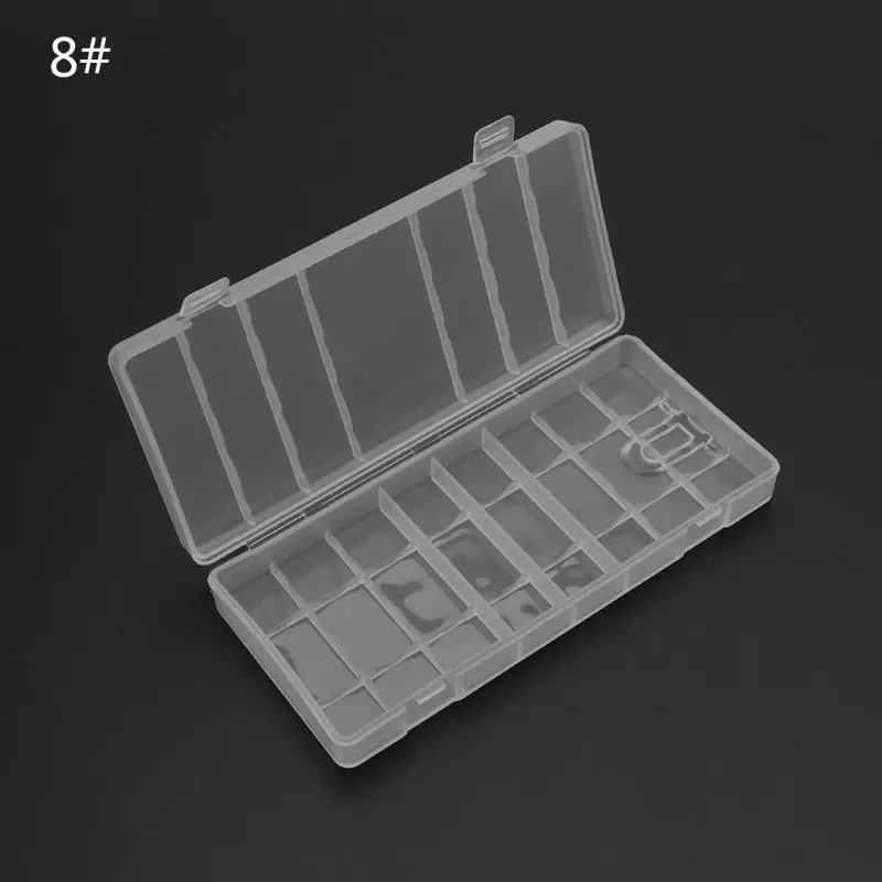 

Hard Plastic Transparent Storage Box Case Cover Holder For AA / AAA Battery E56B