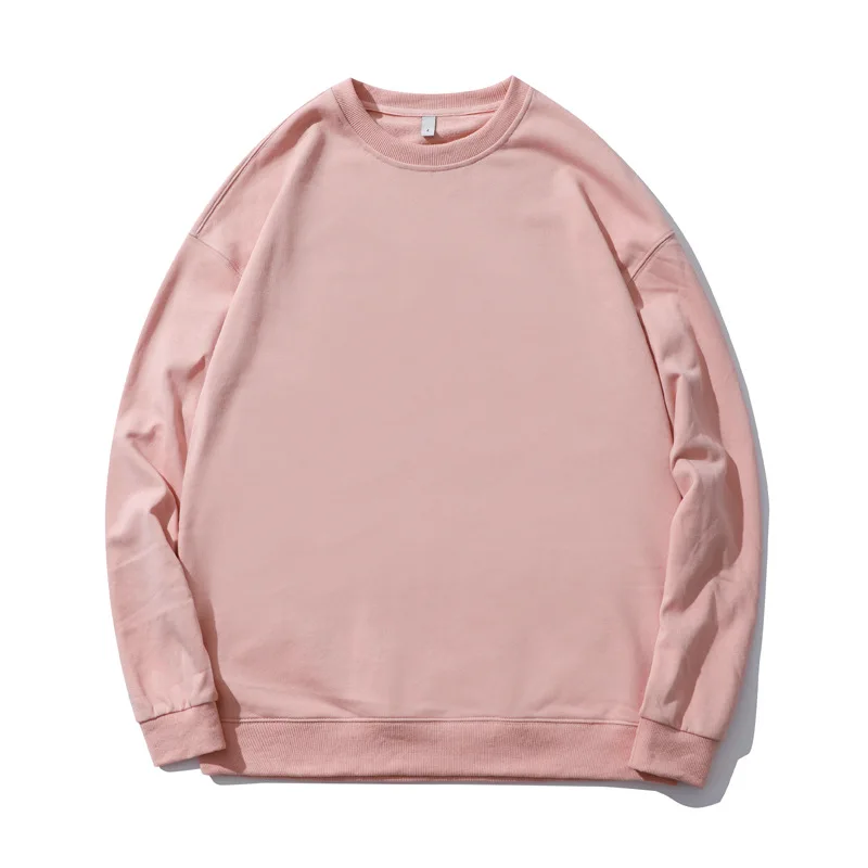 

Men Sweatshirt 2020 Solid Color Spring Autumn Causual Streetwear Clothes Round Neck Thick Warm Oversize Fashion Clothes