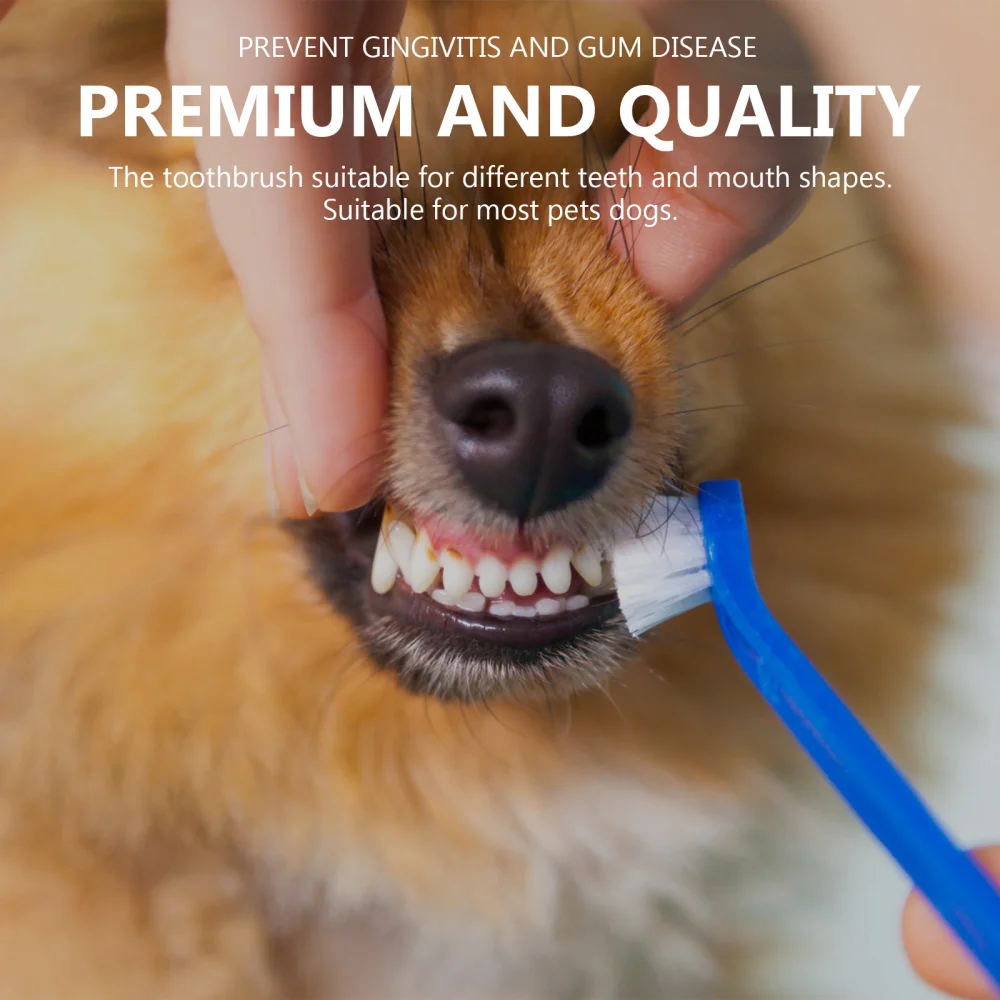 

2Pcs Cat Oral Mouth Cleaning Brushes Dog Toothbrushes Household Pet Supplies