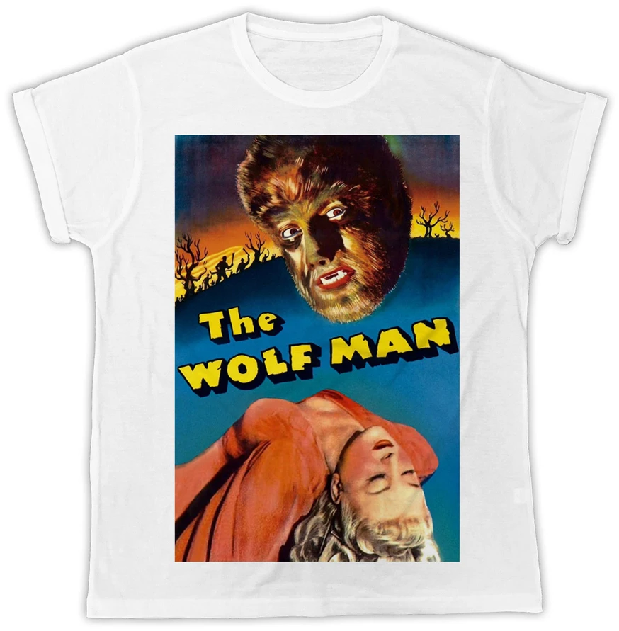 Забавный постер фильма вольфман идеальный подарок унисекс крутая футболка