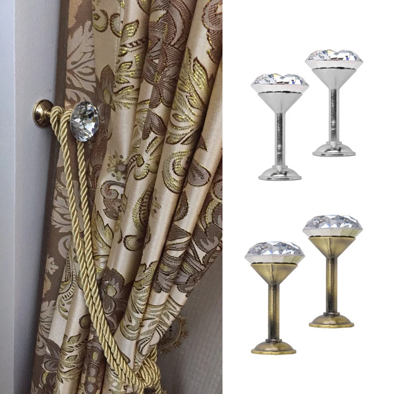 Zollor цинковый сплав акрил пара маленький кристаллический крючок настенная шторка