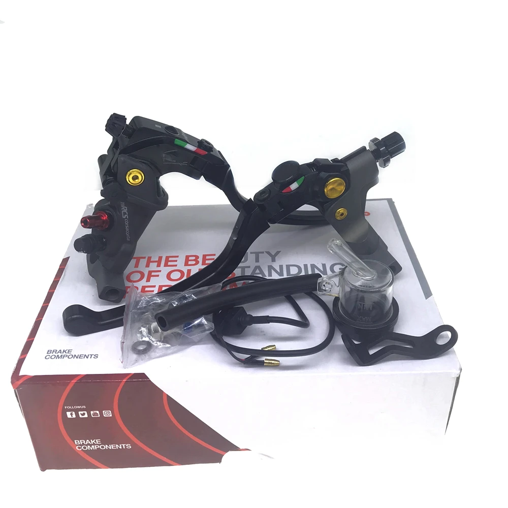 22 мм 19RCS мотоцикл Жесткий анодированный зеркальный зажим радиальный