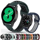 Ремешок силиконовый для Samsung galaxy watch 4 40 мм 44 мм, классический спортивный браслет для наручных часов, 20 мм 42 мм 46 мм