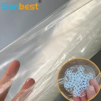 sanbest 40um water soluble film wash away cold water solute embroidery backing embroidery stabilizer topping sewing film fl00032
