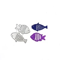 julyarts two fish new dies 2021 stencils for diy scrapbooking die cut scrapbooking dies card album embossing stencil