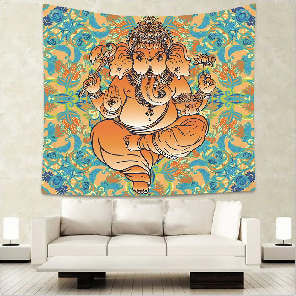 Коврик для йоги в стиле Будды индийский гобелен хиппи мандала подвесное богемное