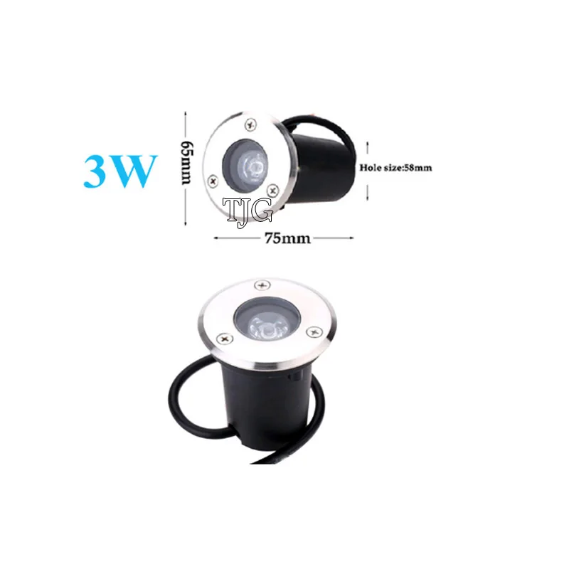 

Подземный светодиодный светильник TTaiJiGuan 1 Вт/3 Вт/5 Вт IP67