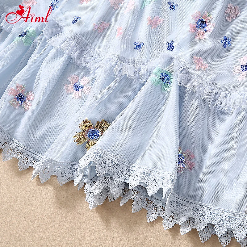 

Designer 2020 Runway Fashion Women Summer Vintage Dress Female Half sleeve Gauze Splice Sequins Mesh Black Banquet Dresses New