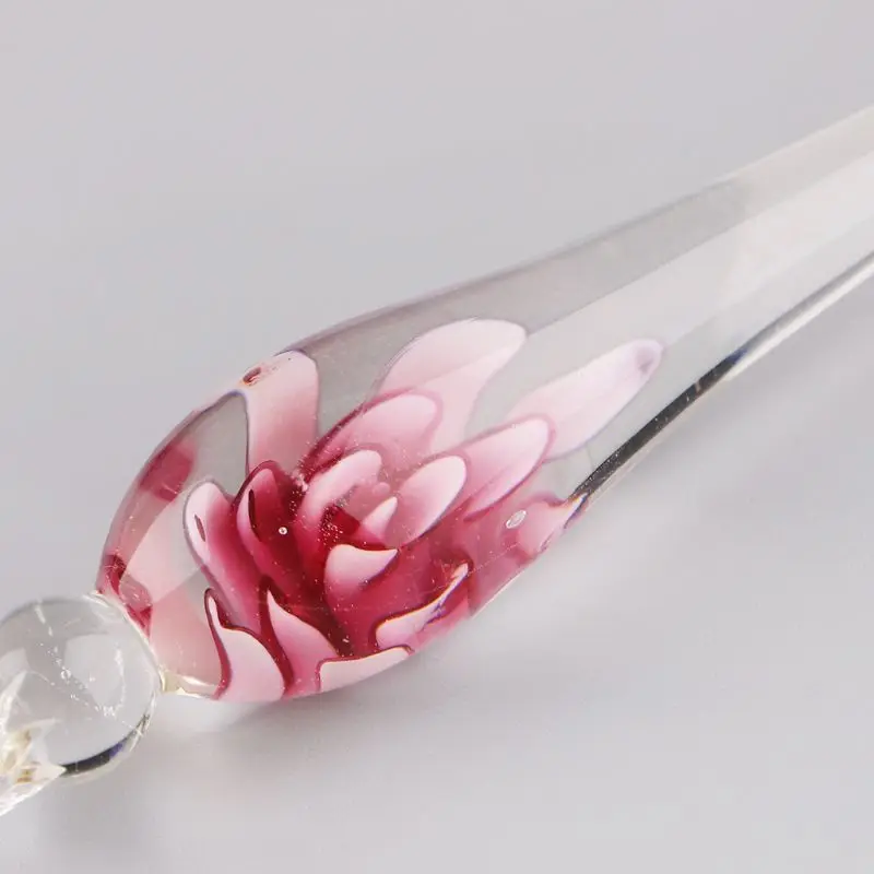 

13Pcs/Set Cherry Blossom Rain Bottled Dip Glass Pen Ink With Fountain Dip Writing Signature Pen Art Supplies Gifts