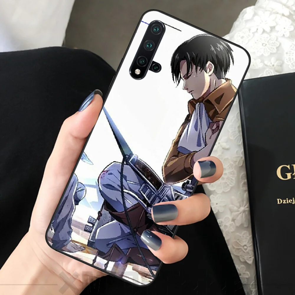Мягкий черный чехол для телефона Reayou Attack on Titan anime huawei nova 2 2i 2plus 2s 3i 3e 4 4e 5 5i pro |