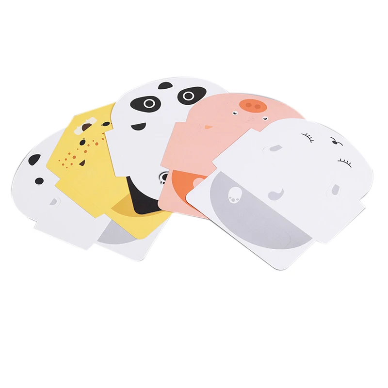 25 шт. складные животные панда свинка лисы тигр карта день рождения