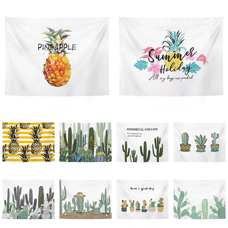 

Ins Green Plant Beach Towel Wall Hanging Rectangle Background Cloth Polyester Tapestry Protector