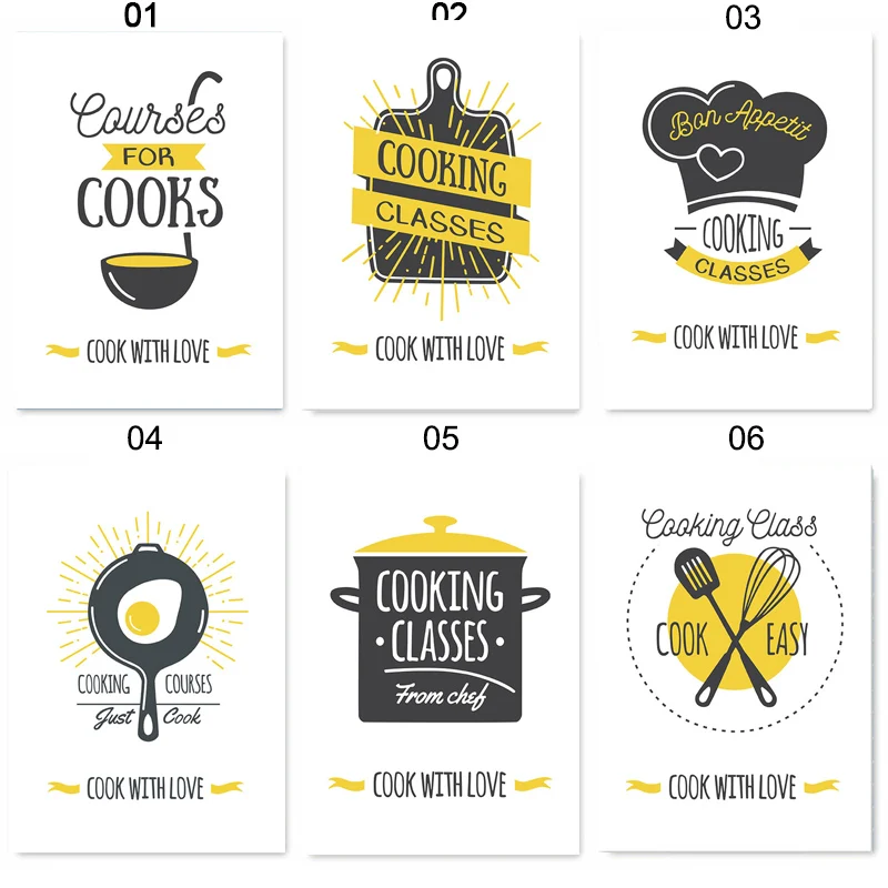 Современная Минималистичная кухонная посуда Картина на холсте настенное