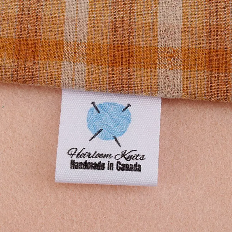 

Sewing Labels, Personalized Brand, Custom Logo, Cotton Tags, Business Name, Printing, Knitting Crochet, 25mm x 70mm (MD5101)