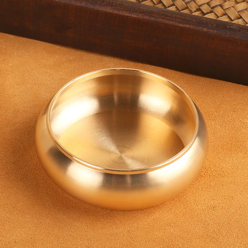 

Brass Small ashtray copper metal living room study desktop ornaments creative personality gifts new Chinese style