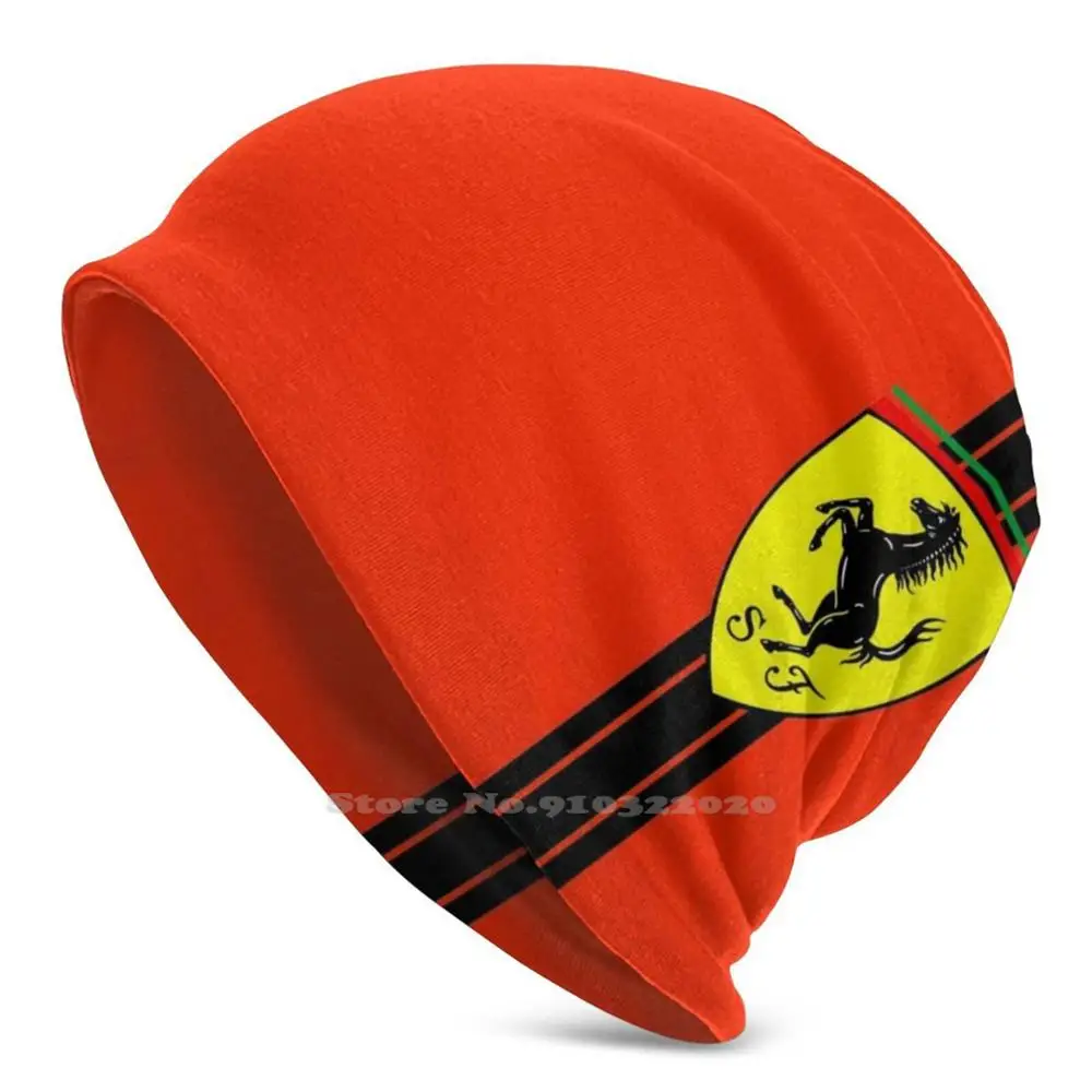 

Fi Logo Unisex Men Women Thin Beanie Casual Cap Car Tifosi Vettel Leclerc Kimi Raik Mattia Binotto Leclerc 2020 2020 Leclerc