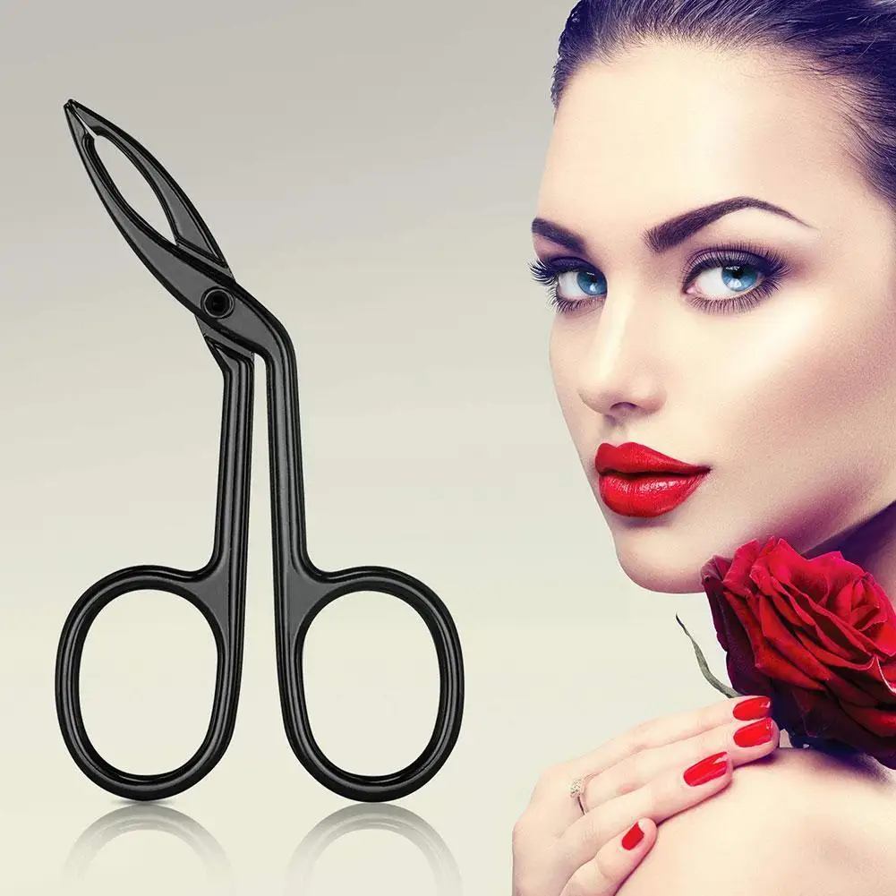

Steel Elbow Eyebrow Pliers Clip Scissors Tweezers Professional Makeup Eyebrow Plucking Tools Beauty Q9u9