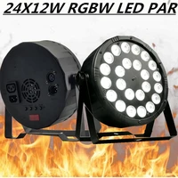 24x12w led par rgbw 4in1 par lights disco lights dmx512 control wash light stage par led professional dj equipment