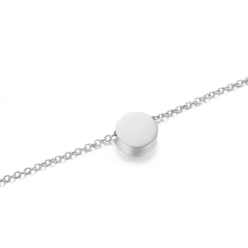 Ожерелье из нержавеющей стали для женщин минималистичные изящные ожерелья